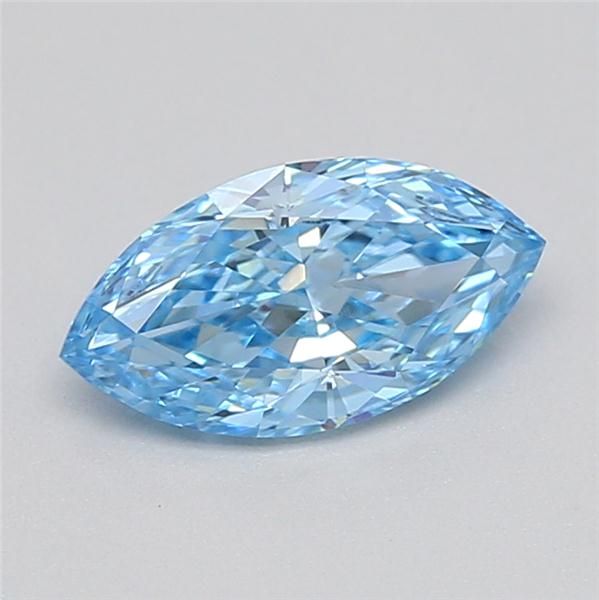 0.43 CT Fancy Vivid Blue MARQUISE