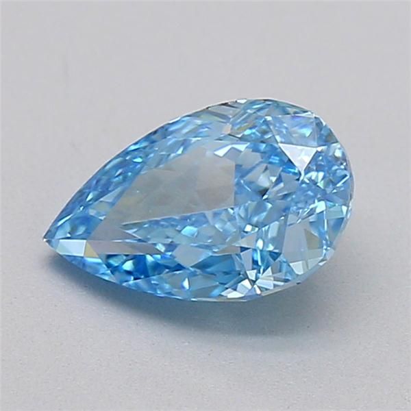0.72 CT Fancy Vivid Blue PEAR