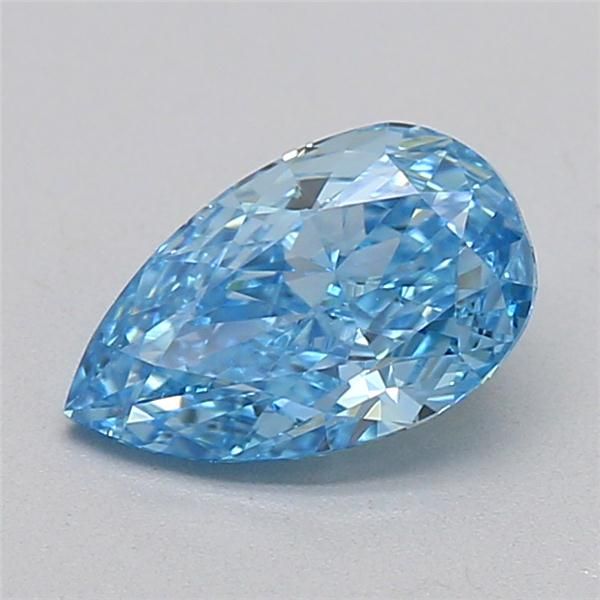 0.75 CT Fancy Vivid Blue PEAR