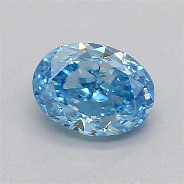 0.53 CT Fancy Vivid Blue OVAL