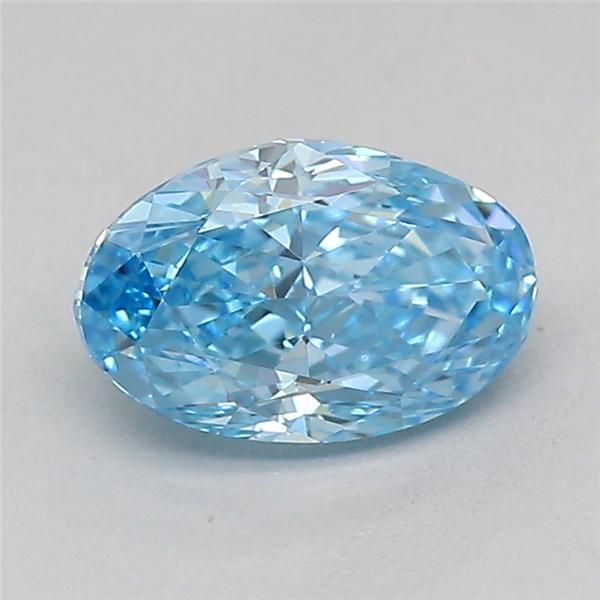 0.7 CT Fancy Vivid Blue OVAL