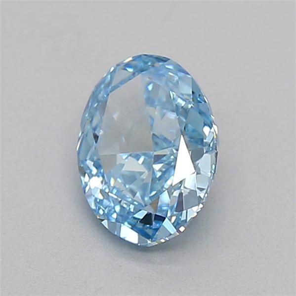 0.53 CT Fancy Vivid Blue OVAL
