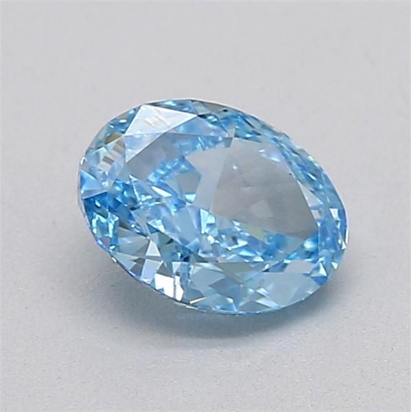 0.51 CT Fancy Vivid Blue OVAL