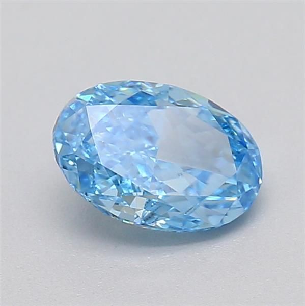 0.41 CT Fancy Vivid Blue OVAL