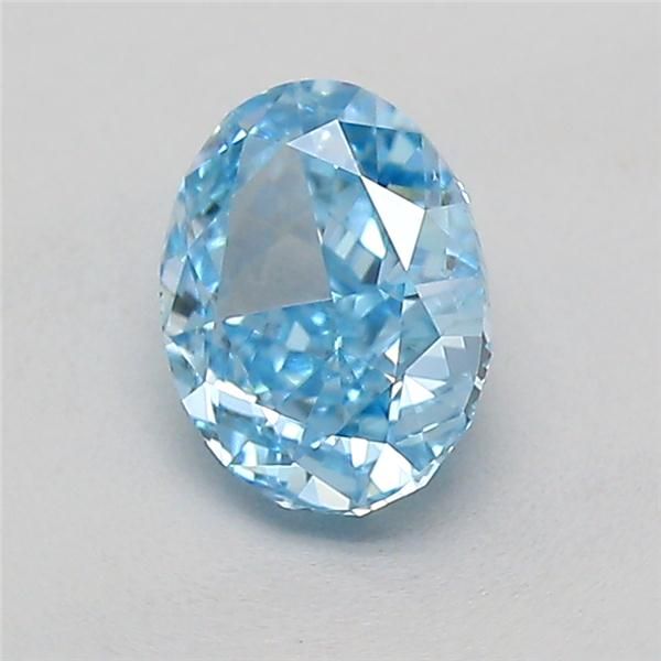 0.55 CT Fancy Vivid Blue OVAL