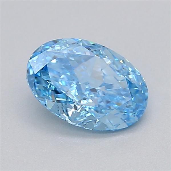 0.41 CT Fancy Vivid Blue OVAL