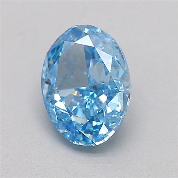 0.7 CT Fancy Vivid Blue OVAL