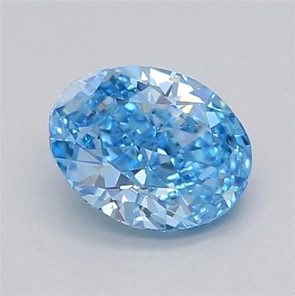 0.5 CT Fancy Vivid Blue OVAL