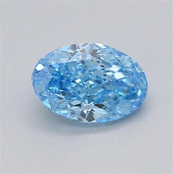 0.35 CT Fancy Vivid Blue OVAL