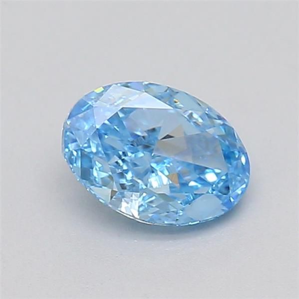 0.36 CT Fancy Vivid Blue OVAL
