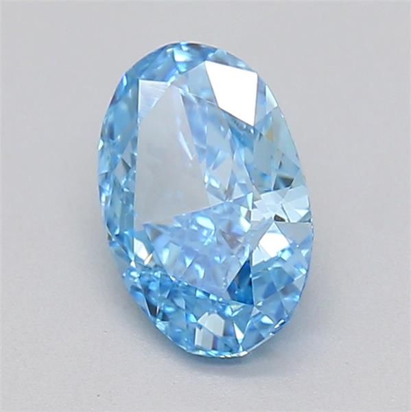 0.5 CT Fancy Vivid Blue OVAL