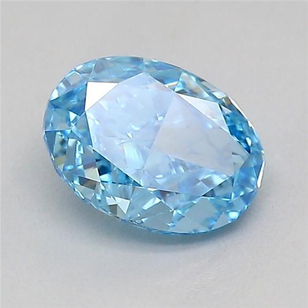 0.7 CT Fancy Vivid Blue OVAL