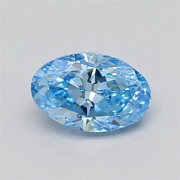 0.35 CT Fancy Vivid Blue OVAL