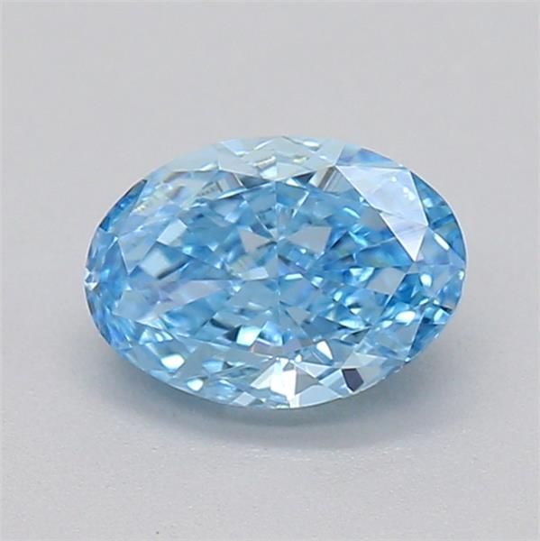 0.43 CT Fancy Vivid Blue OVAL