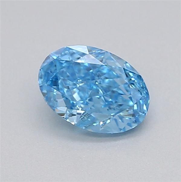 0.3 CT Fancy Vivid Blue OVAL