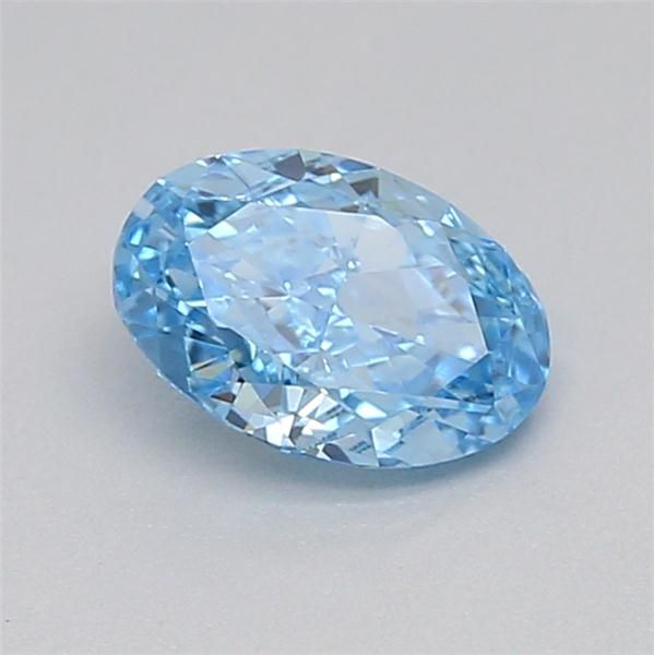 0.36 CT Fancy Vivid Blue OVAL