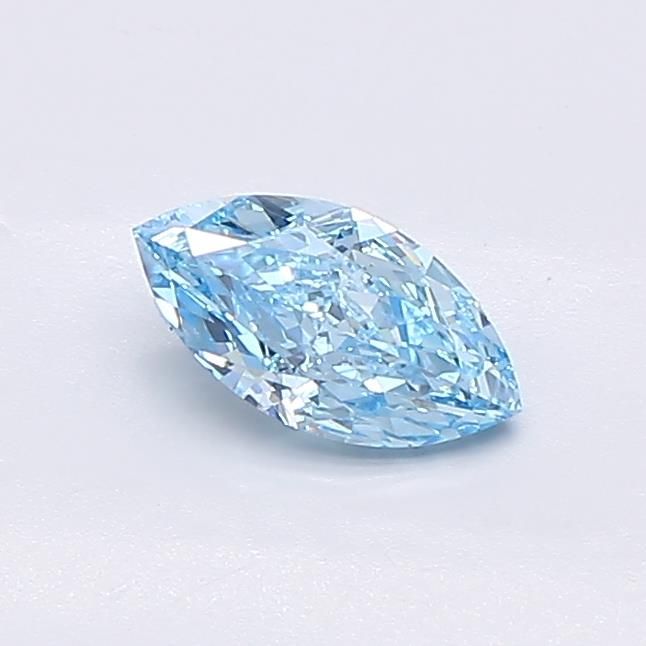 0.51 CT Fancy Vivid Blue MARQUISE