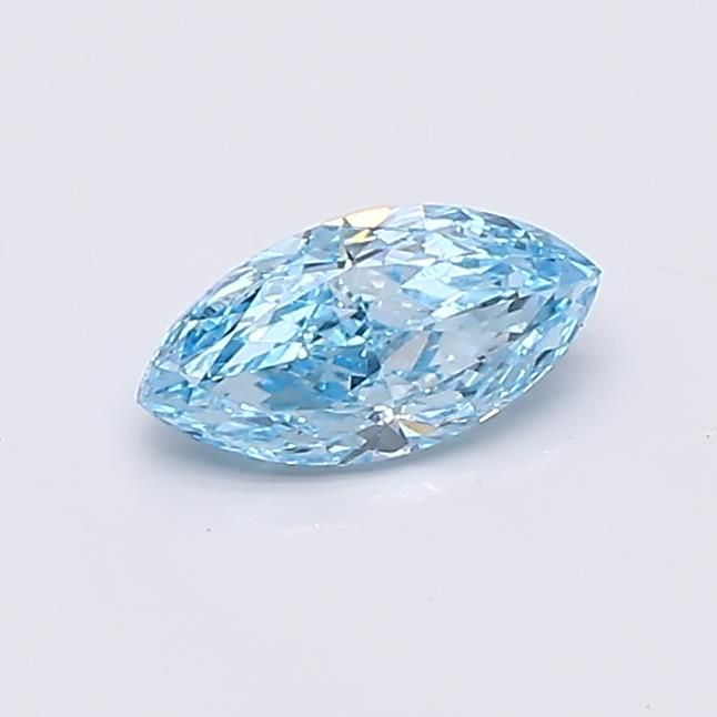 0.3 CT Fancy Vivid Blue MARQUISE