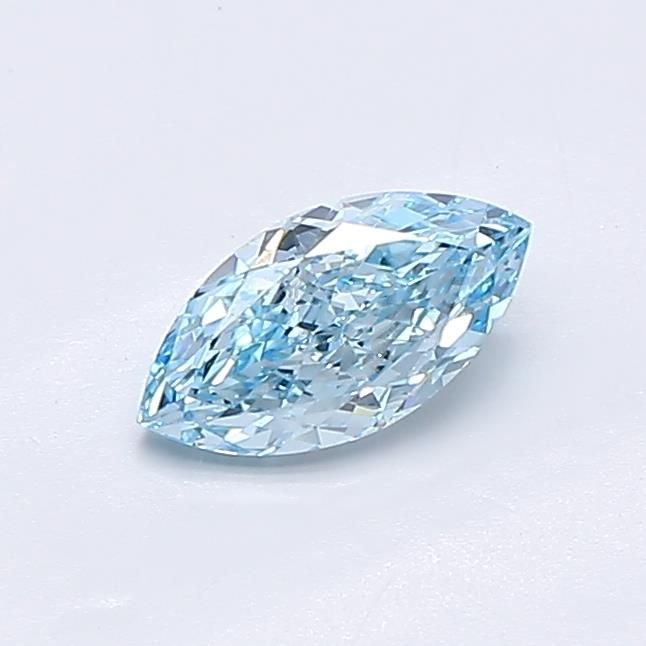 0.54 CT Fancy Vivid Blue MARQUISE