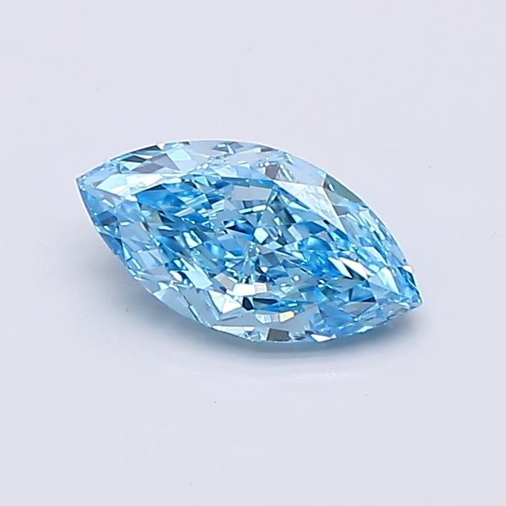 0.47 CT Fancy Vivid Blue MARQUISE