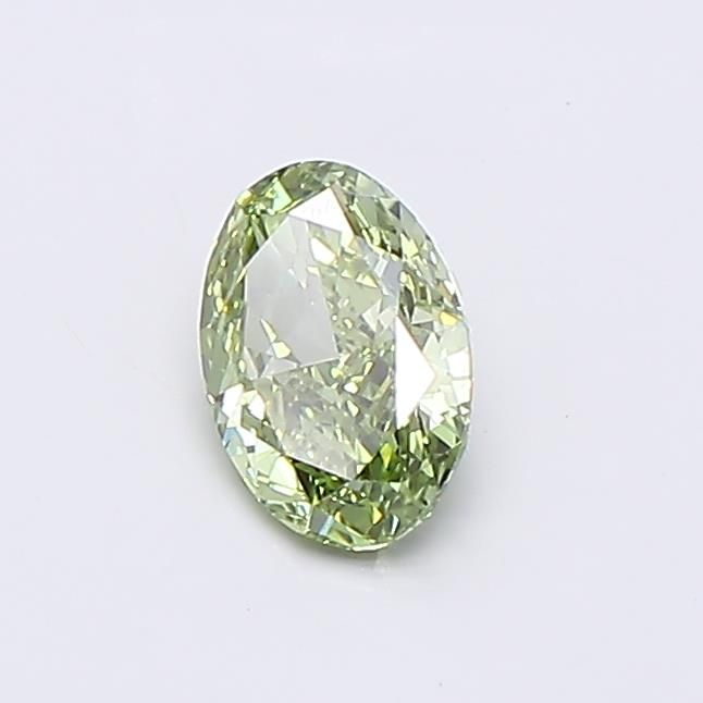 0.53 CT Fancy Vivid Green OVAL