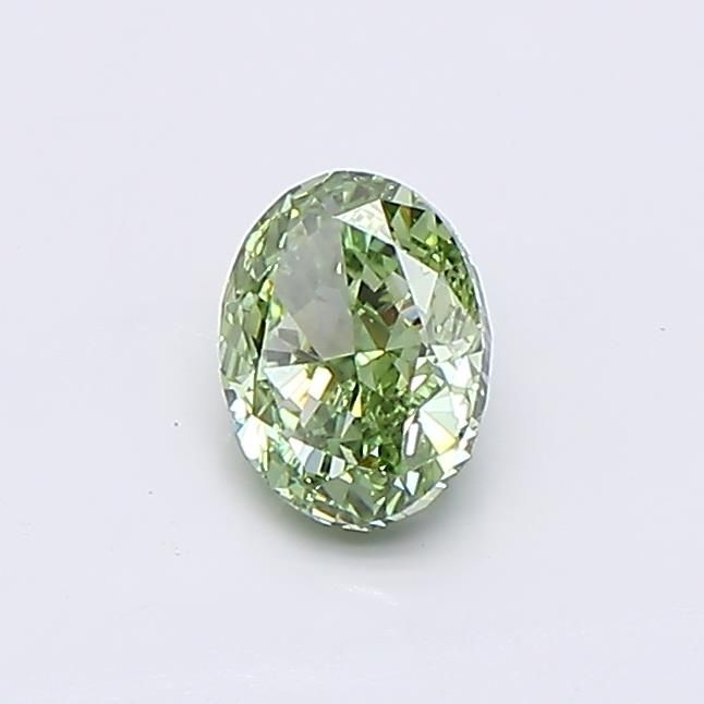 0.57 CT Fancy Vivid Green OVAL
