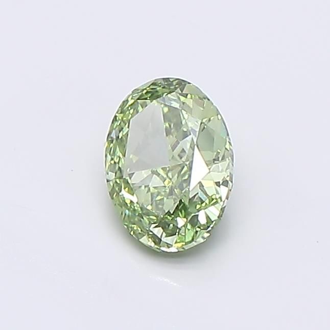 0.57 CT Fancy Vivid Green OVAL