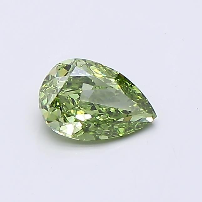 0.54 CT Fancy Vivid Green PEAR