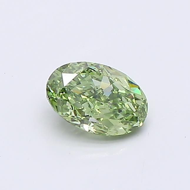 0.52 CT Fancy Vivid Green OVAL