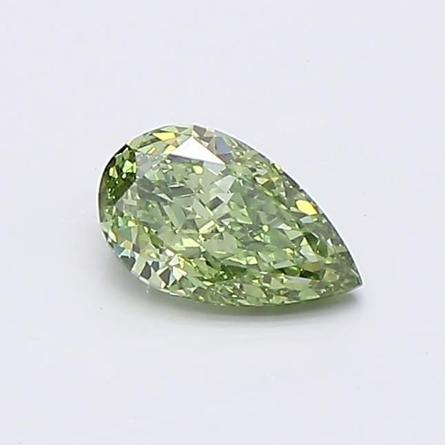 0.56 CT Fancy Vivid Green PEAR