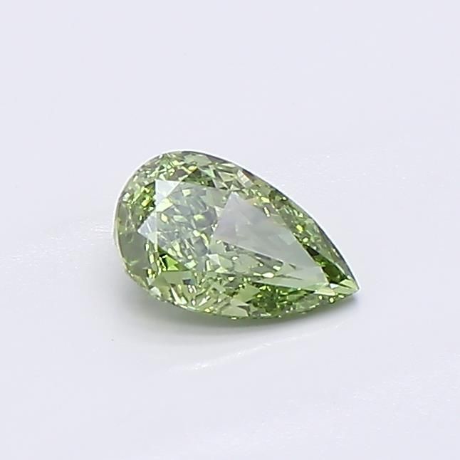 0.38 CT Fancy Vivid Green PEAR
