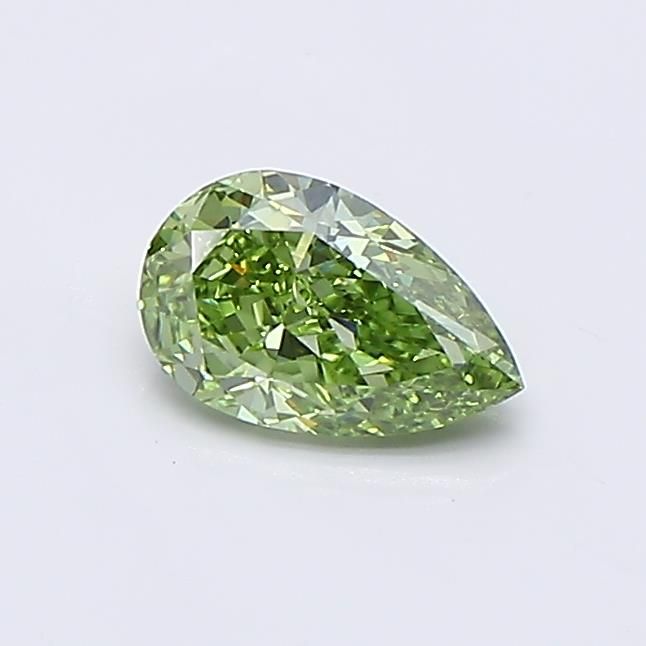 0.53 CT Fancy Vivid Green PEAR