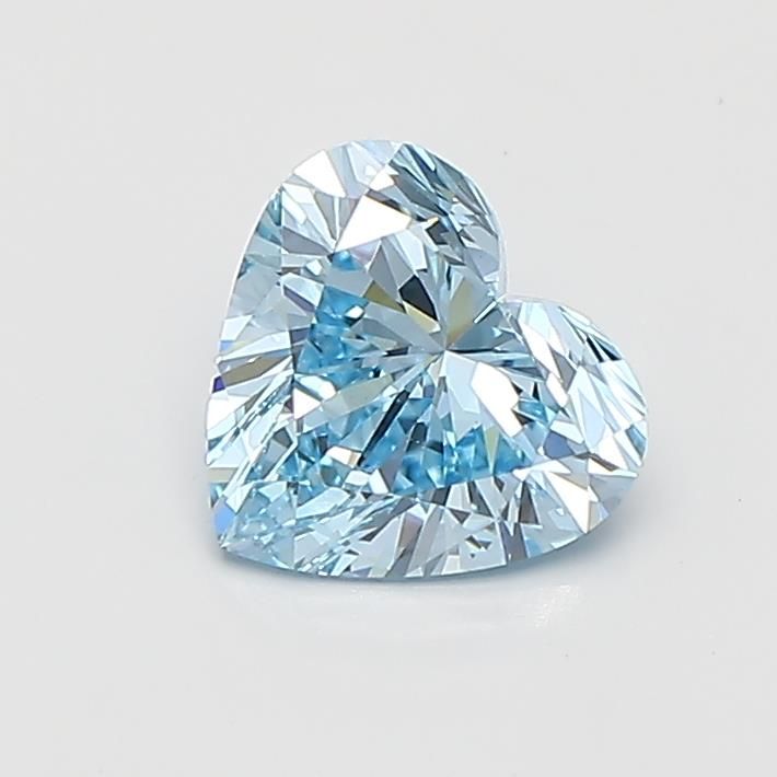 1.07 CT Fancy Vivid Blue HEART