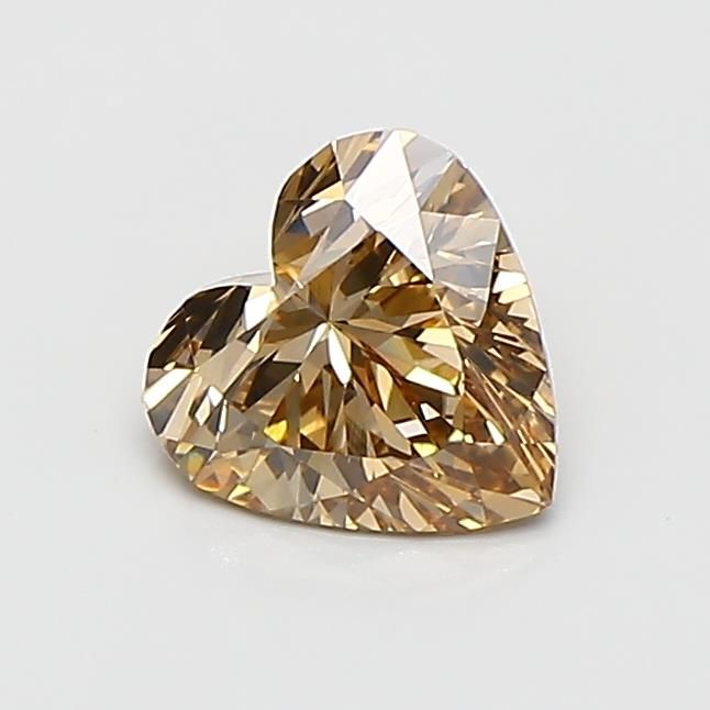 0.61 CT Fancy Brown HEART