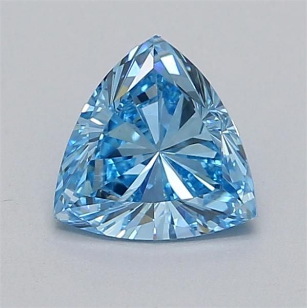 0.68 CT Fancy Vivid Blue TRIANGULAR