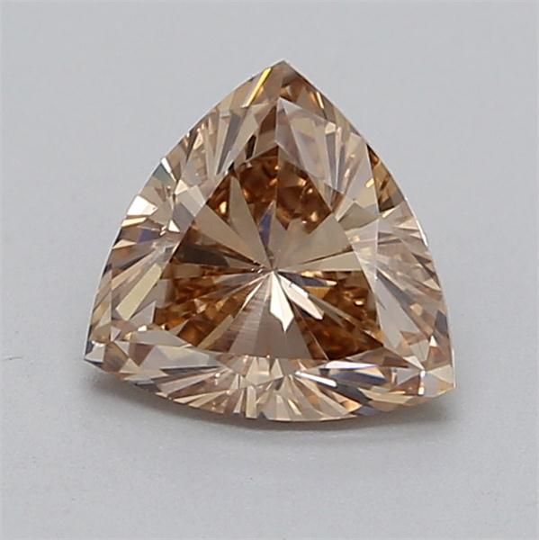 0.76 CT Fancy Light Brown TRIANGULAR
