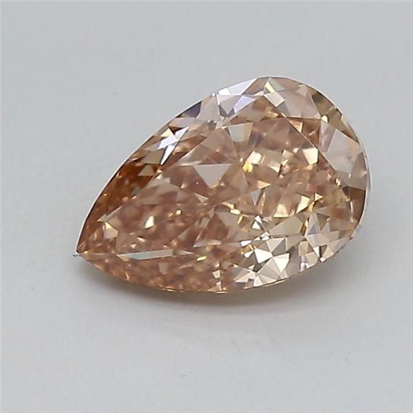 0.74 CT Fancy Light Brown PEAR