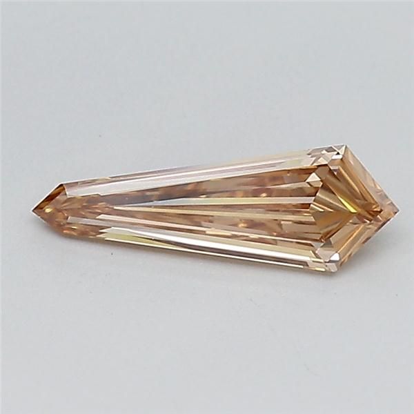 0.61 CT Fancy Light Brown HEXAGONAL