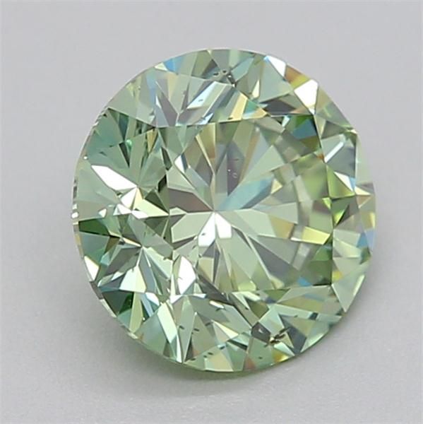 0.7 CT Fancy Vivid Green ROUND