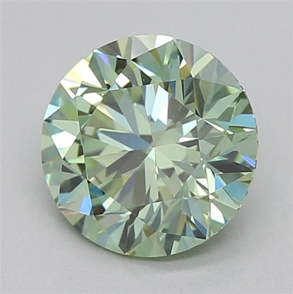 0.78 CT Fancy Vivid Green ROUND
