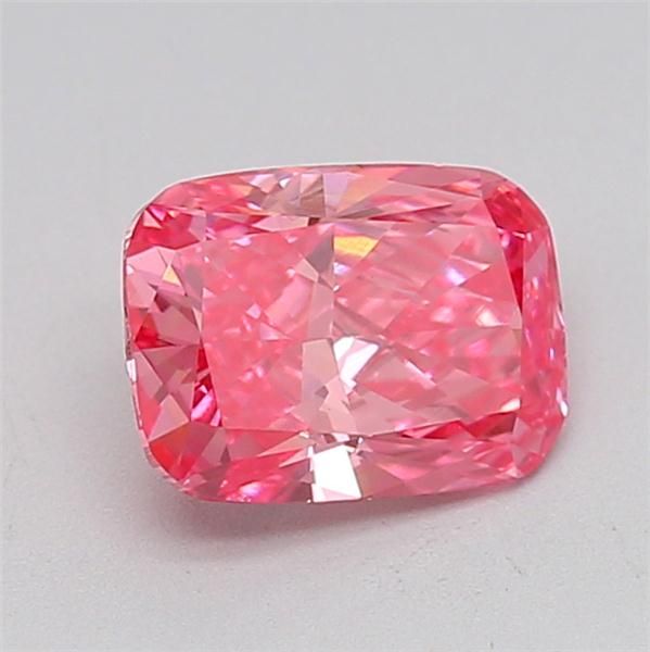1.28 CT Fancy Vivid Pink CUSHION BRILLIANT