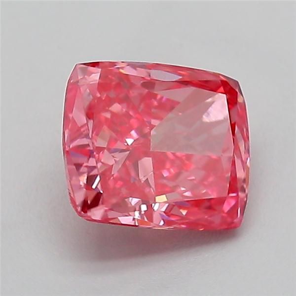 1.51 CT Fancy Vivid Pink CUSHION BRILLIANT