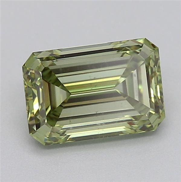 0.84 CT Fancy Intense Green EMERALD