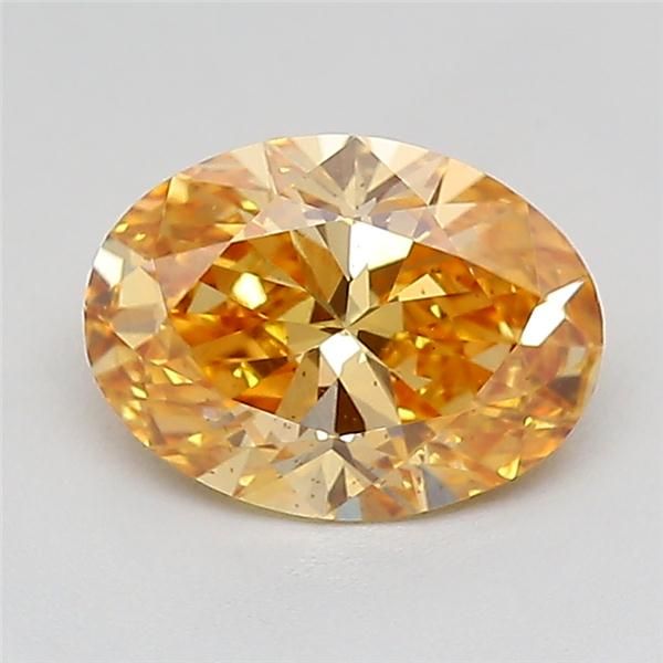 1.37 CT Fancy Vivid Yellow OVAL