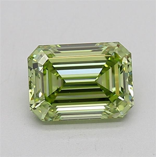 1.28 CT Fancy Vivid Green EMERALD