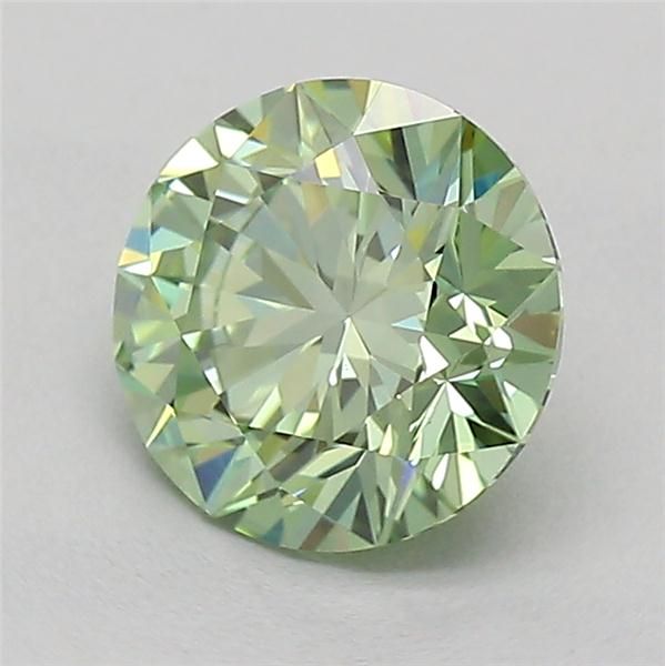 0.74 CT Fancy Vivid Green ROUND