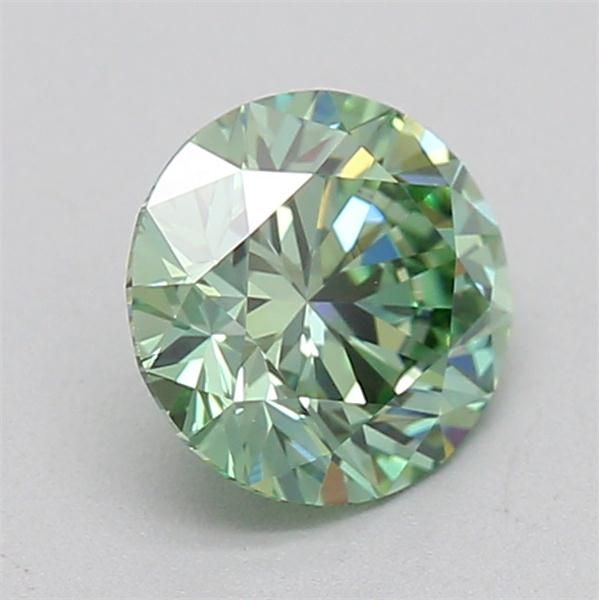 0.7 CT Fancy Vivid Green ROUND
