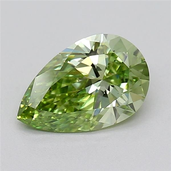 0.78 CT Fancy Vivid Green PEAR