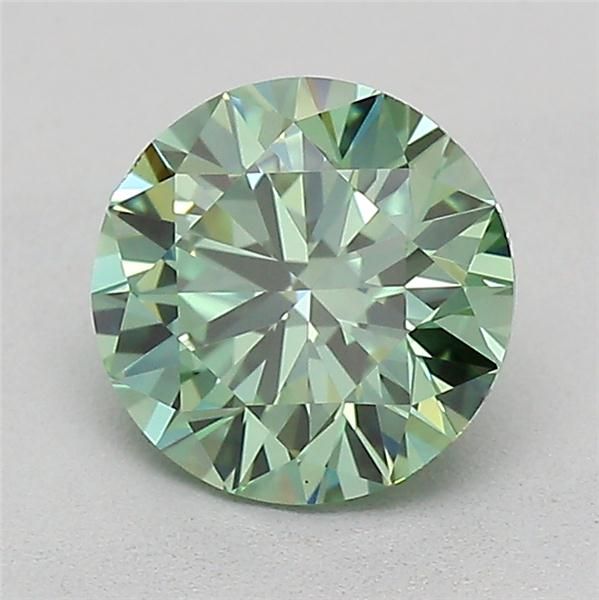 0.72 CT Fancy Vivid Green ROUND