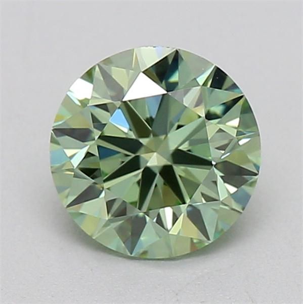 0.72 CT Fancy Vivid Green ROUND